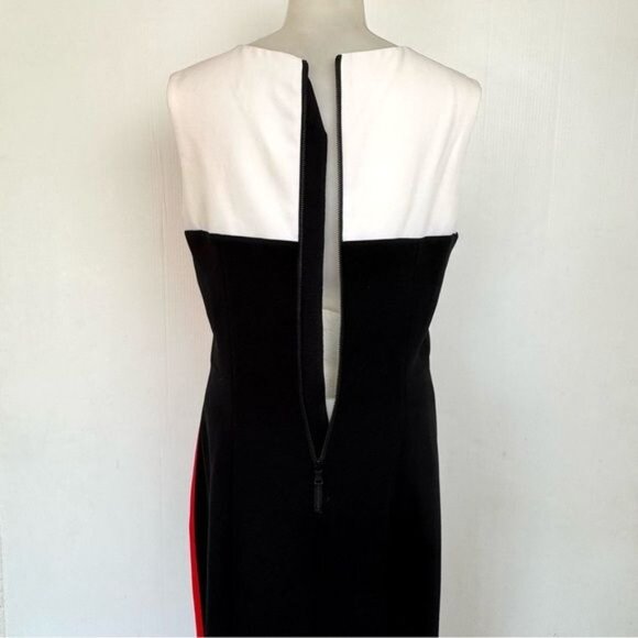 Milly Colorblock Helix Sleeveless Sheath Dress 8 - Picture 8 of 13